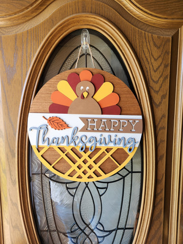Happy Thanksgiving Welcome Sign