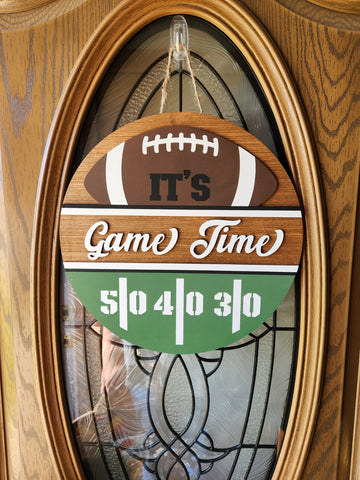 It's Game Time Welcome Sign