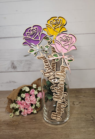 Mother's Day Wooden Roses