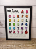 Framed ABC Teacher Gift