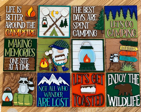 Camping & Adventure Interchangeable Sign Inserts