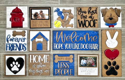 Dog Interchangeable Sign Inserts