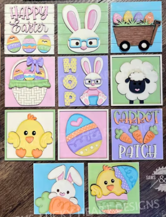 Easter Chick Interchangeable Square Inserts