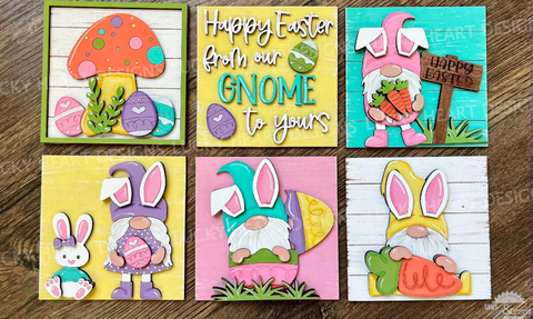 Easter Gnome Interchangeable Square Inserts