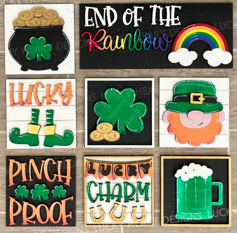 St. Patrick's Day Lucky Interchangeable Sign Inserts