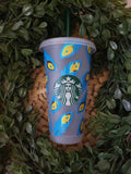 Peacock Feather Starbucks Cup