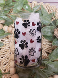 Paw Print Beer Can Coffee Glass