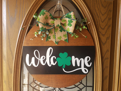 St. Patrick's Day Welcome Sign
