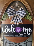 Coffee Lover Welcome Sign