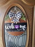 Coffee Lover Welcome Sign