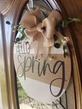 Hello Spring Welcome Sign