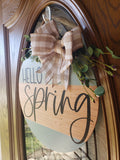 Hello Spring Welcome Sign