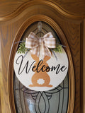 Easter Bunny Welcome Sign