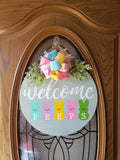 Welcome Peeps Easter Welcome Sign