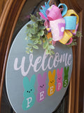 Welcome Peeps Easter Welcome Sign