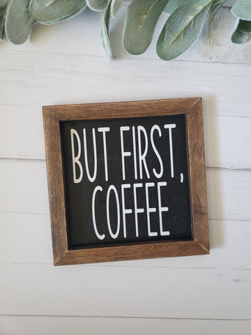 Coffee Lover Farmhouse Style Sign