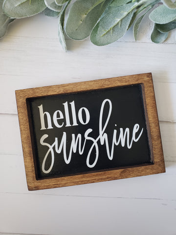 Hello Sunshine Farmhouse Style Sign