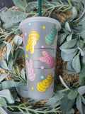 Easter Bunny Concha Starbucks Cup