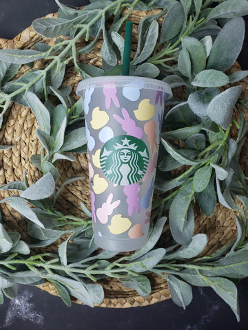 Bunny and Chick Peeps Starbucks Cup