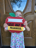 Back to School Apple Picture Board