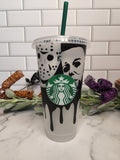 Horror Characters Starbucks Cup