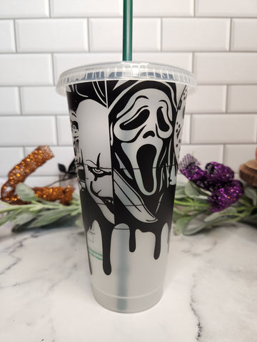 Horror Characters Starbucks Cup