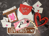 Love Birds Tiered Tray Decor Set