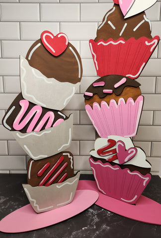 Stacked Standing Valentine's Day Treats