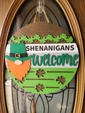 St. Patrick's Day Gnome Welcome Sign