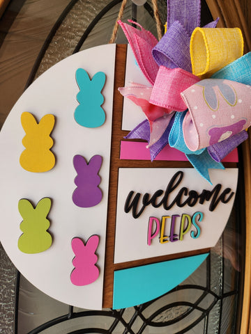Welcome Peeps Welcome Sign