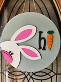 Bunny "Hi" Welcome Sign