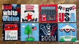 4th of July Interchangeable Sign Inserts