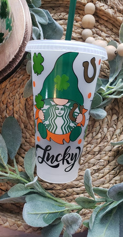 Gnome Leprechaun St. Patrick's Day Starbucks Cup