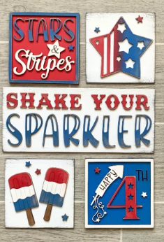 4th of July/USA Interchangeable Sign Inserts