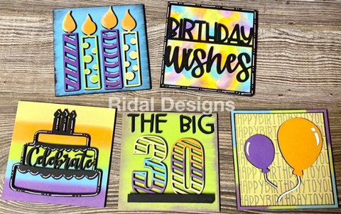 Birthday Interchangeable Sign Inserts