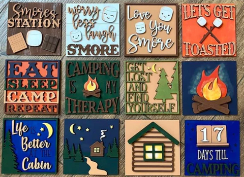 Camping Interchangeable Sign Inserts