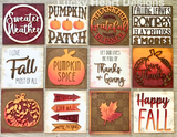 Fall Interchangeable Sign Inserts