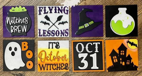 Halloween Interchangeable Sign Inserts