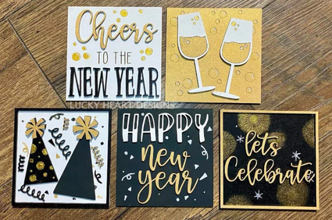 New Year Interchangeable Sign Inserts