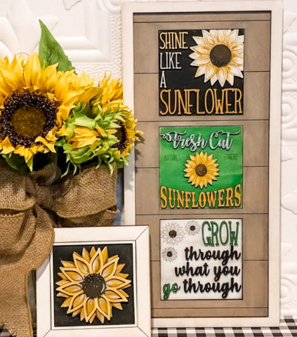 Sunflower Interchangeable Sign Inserts