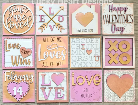 Valentine's Day Interchangeable Sign Inserts